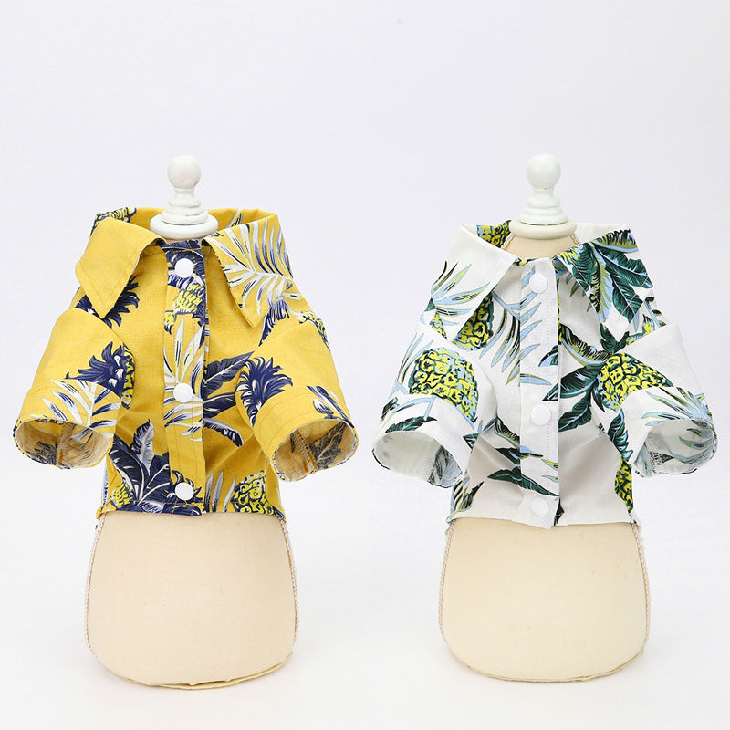 Dog Shirt Summer Seabeach Vest Hawaii Shirt