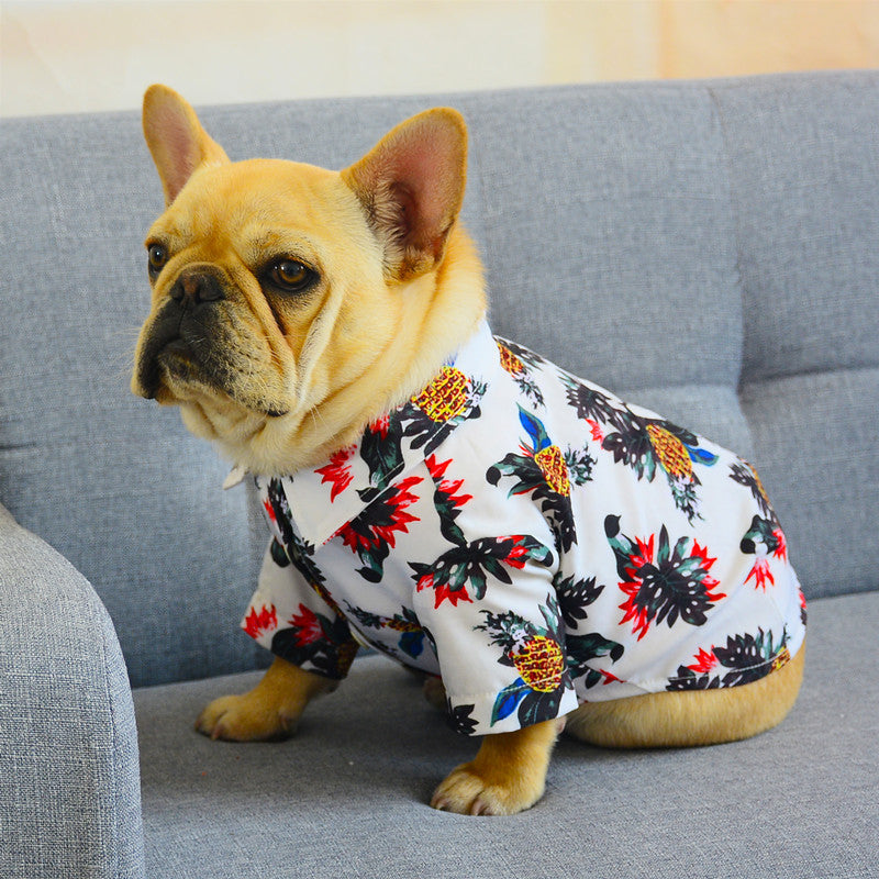 Cute Dog Hawaiian Summer Cool T-Shirt