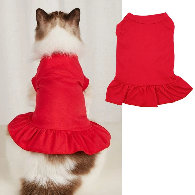 Sleeveless Dress Blank Dog Shirt Skirt for Sublimation