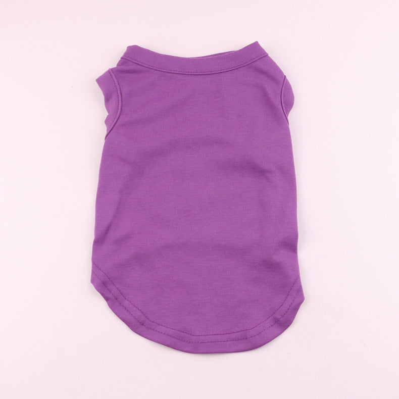 Dog Shirts Pet Clothes Blank Clothing Jerseys