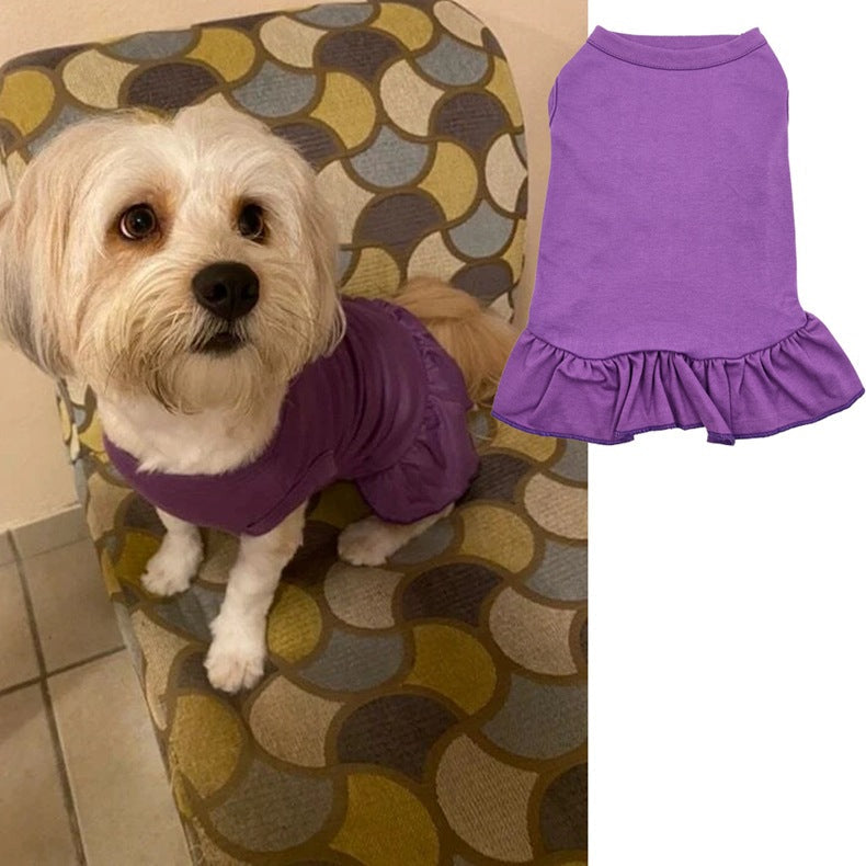 Sleeveless Dress Blank Dog Shirt Skirt for Sublimation