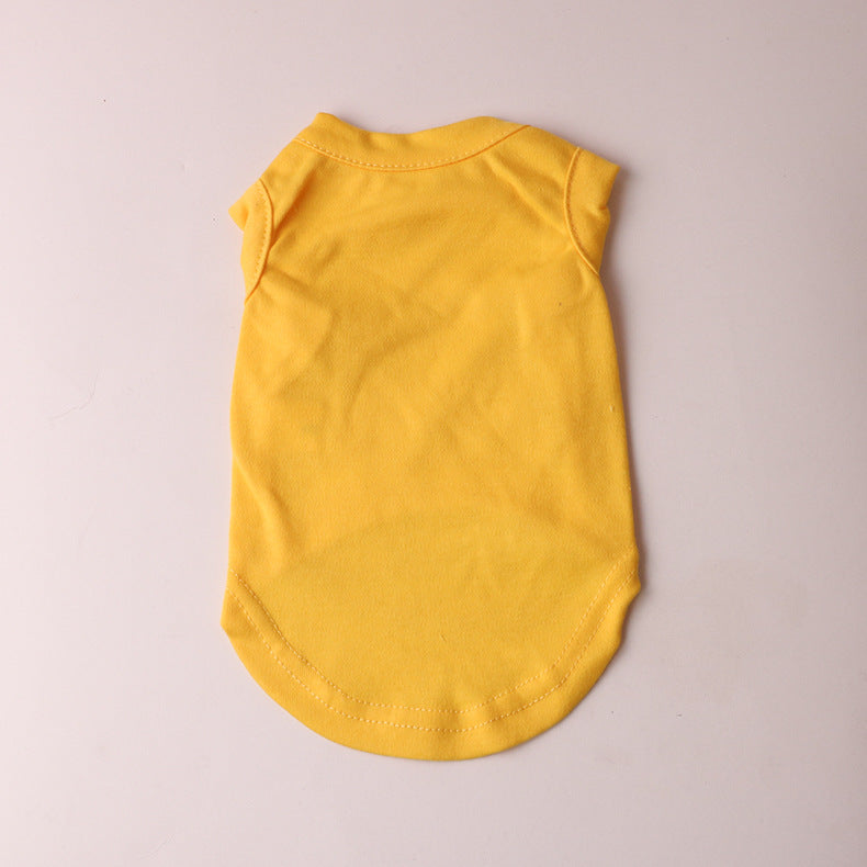Dog Shirts Pet Clothes Blank Clothing Jerseys