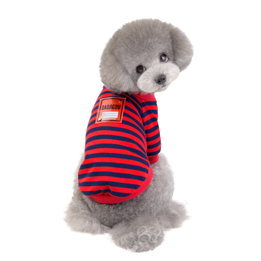 Dog Clothes Striped T-Shirt for Small Dogs