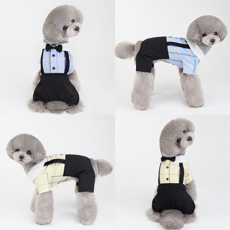 Small Dog Apparel with 4 Legs for Wedding