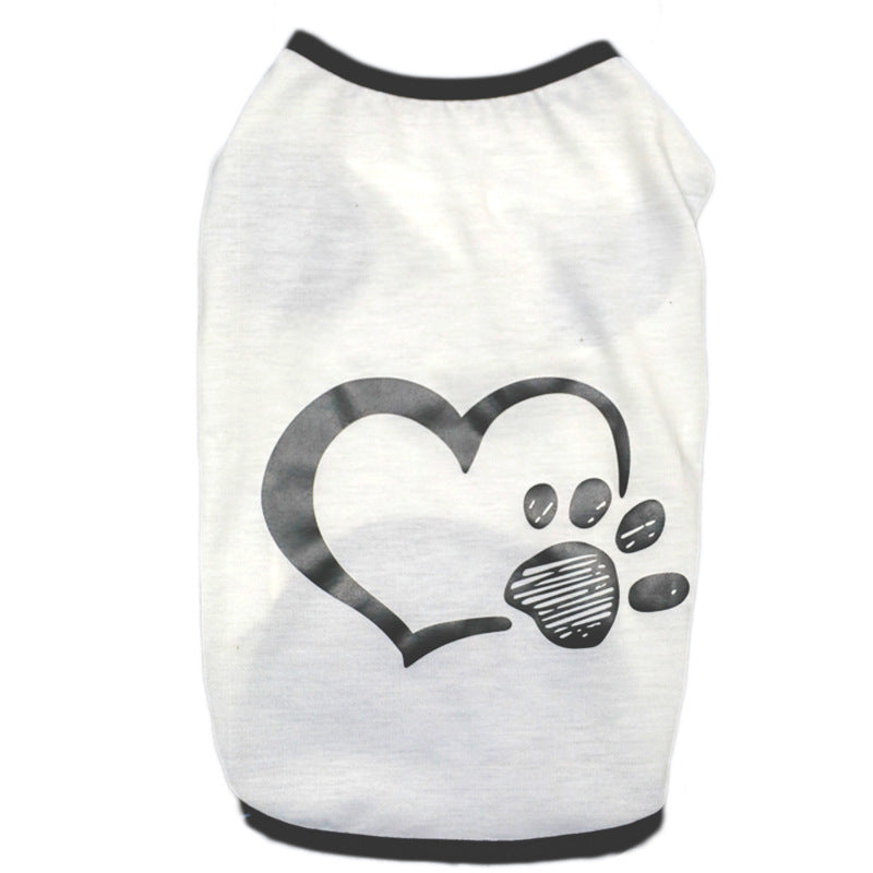 Pullover Black White Vests for Small Dogs