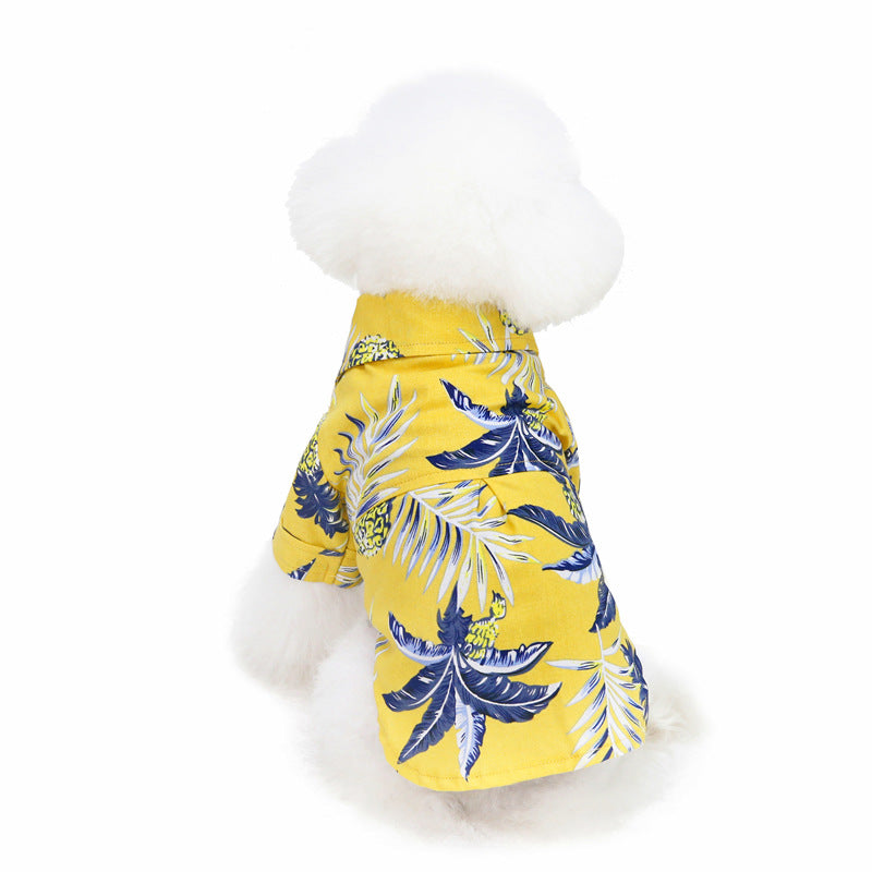 Dog Shirt Summer Seabeach Vest Hawaii Shirt