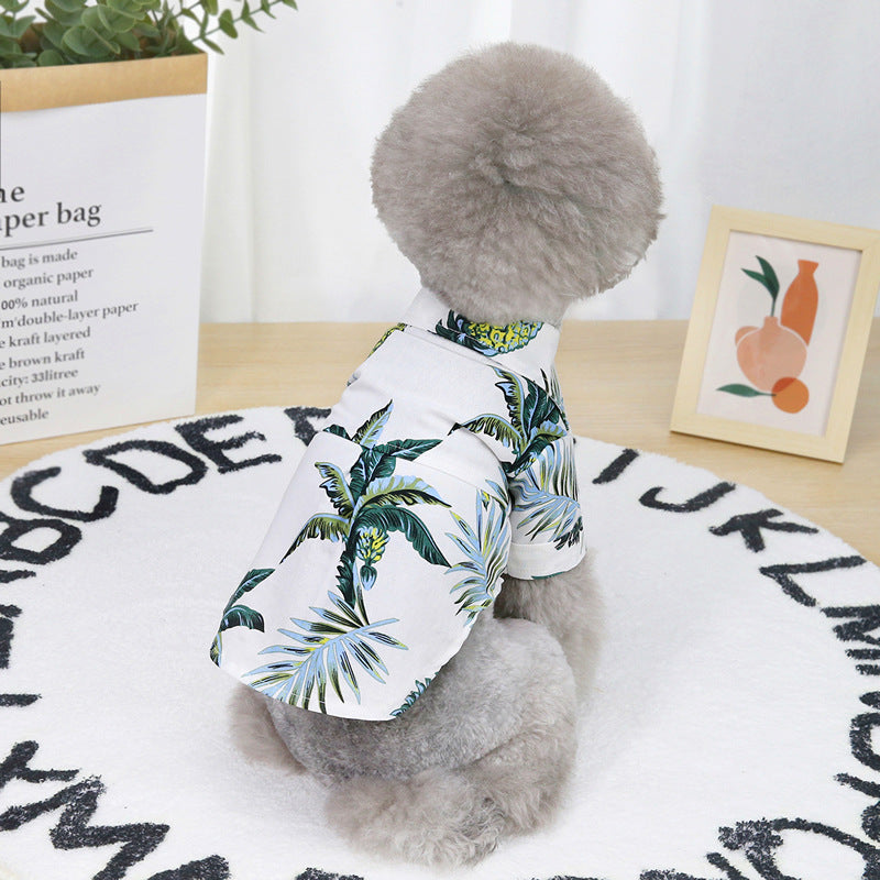 Dog Shirt Summer Seabeach Vest Hawaii Shirt