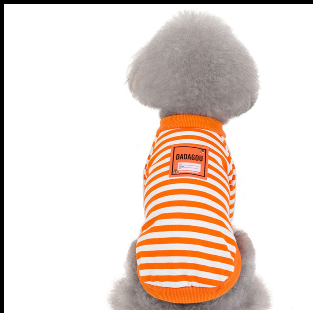 Dog Clothes Striped T-Shirt for Small Dogs