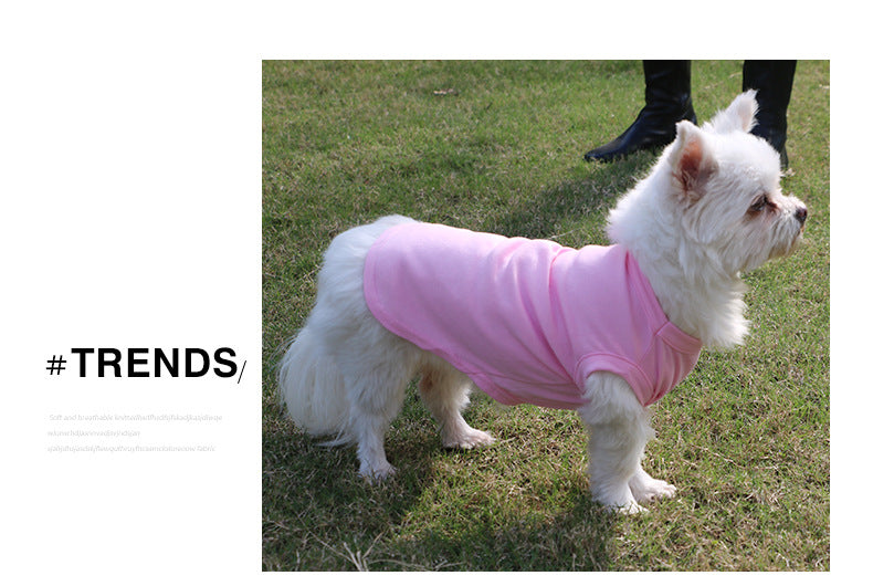 Dog Shirts Pet Clothes Blank Clothing Jerseys