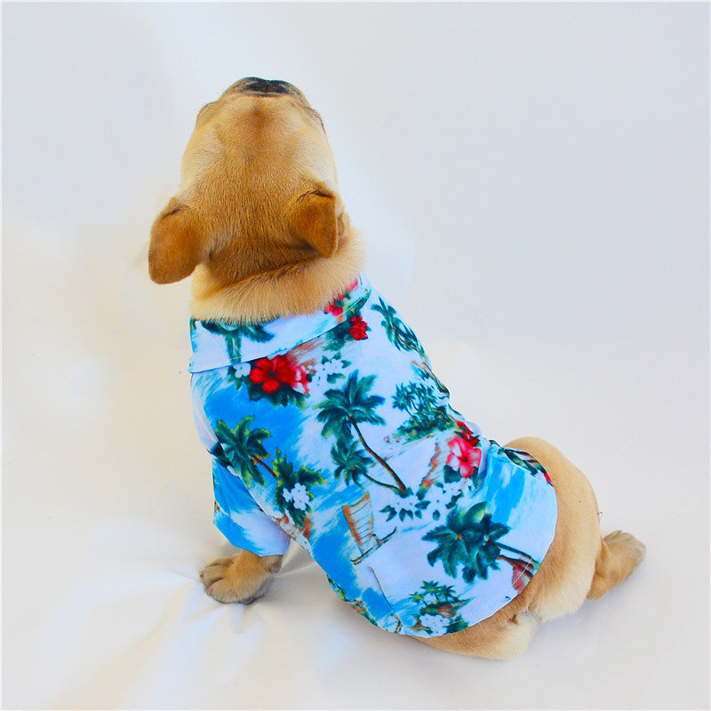Cute Dog Hawaiian Summer Cool T-Shirt