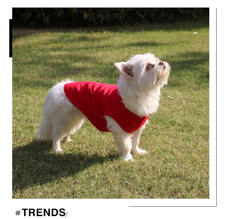 Plus Size Dog Shirts Pet Clothes Blank Clothing Jerseys