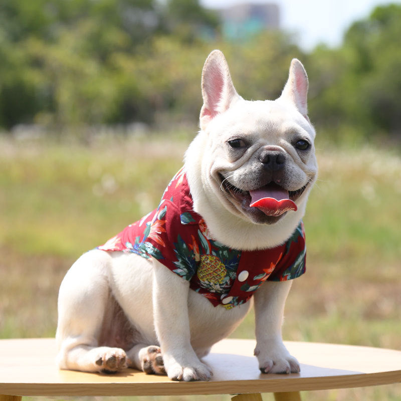 Hawaiian Dog Shirts Apparel Suit for Holiday