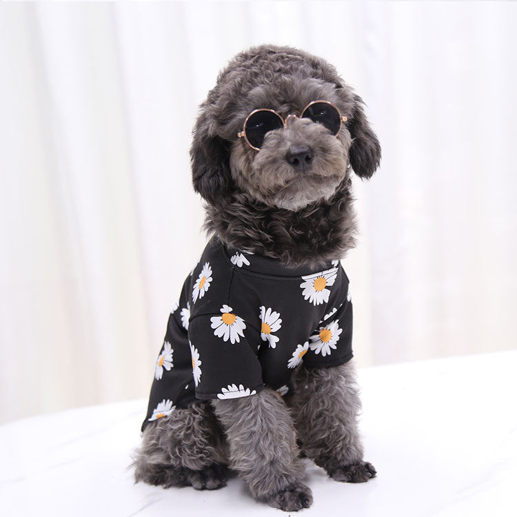 Dog Summer Cute Floral Shirts Clothes