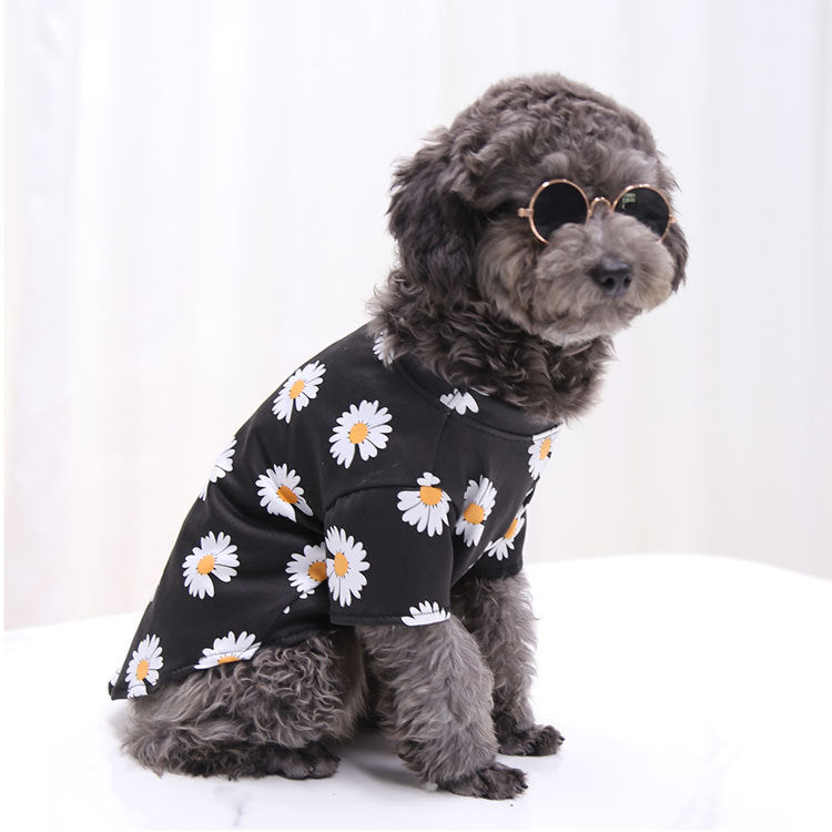 Dog Summer Cute Floral Shirts Clothes