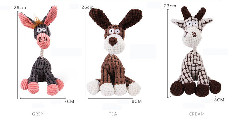 Puppy Crinkle Animals Dog Chew Toy