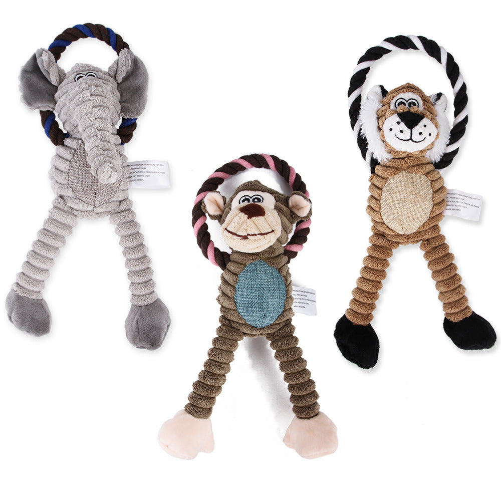 Squeaky Plush Dog Toy for Small to Large Dogs