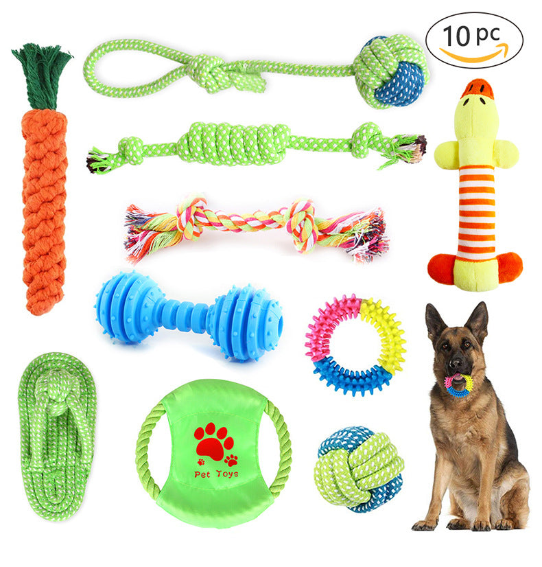 10-Pack Puppy Rope Toys for Teething