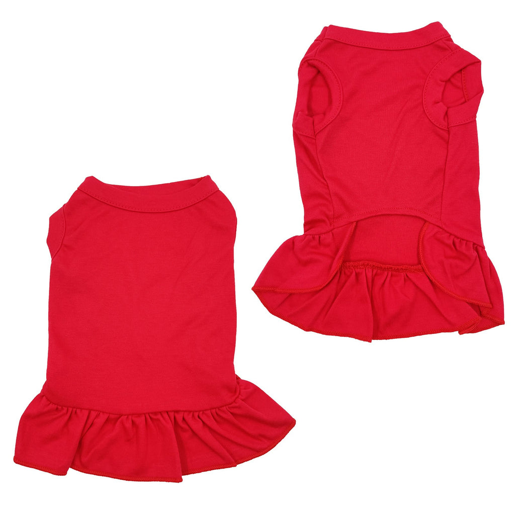 Sleeveless Dress Blank Dog Shirt Skirt for Sublimation