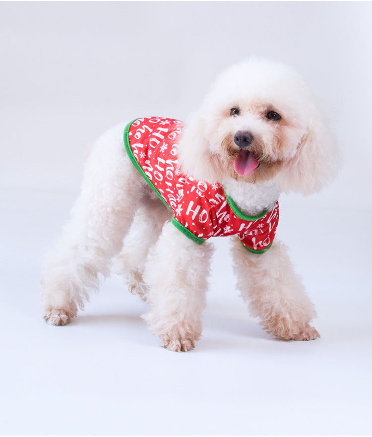Christmas Dog Shirt Vest Soft Breathable Pet Clothes