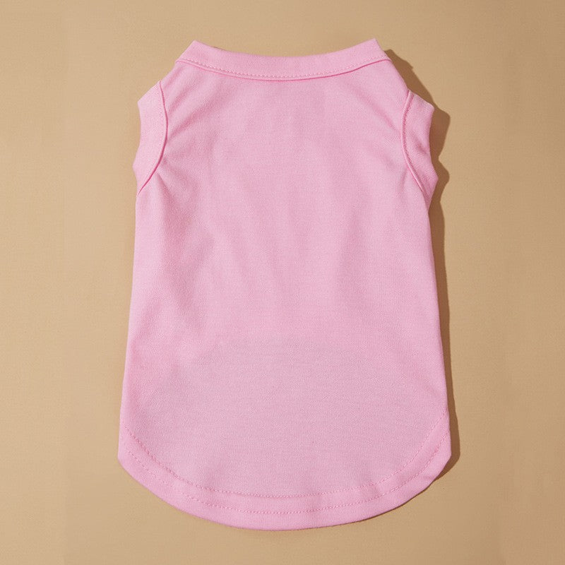 Plus Size Dog Shirts Pet Clothes Blank Clothing Jerseys