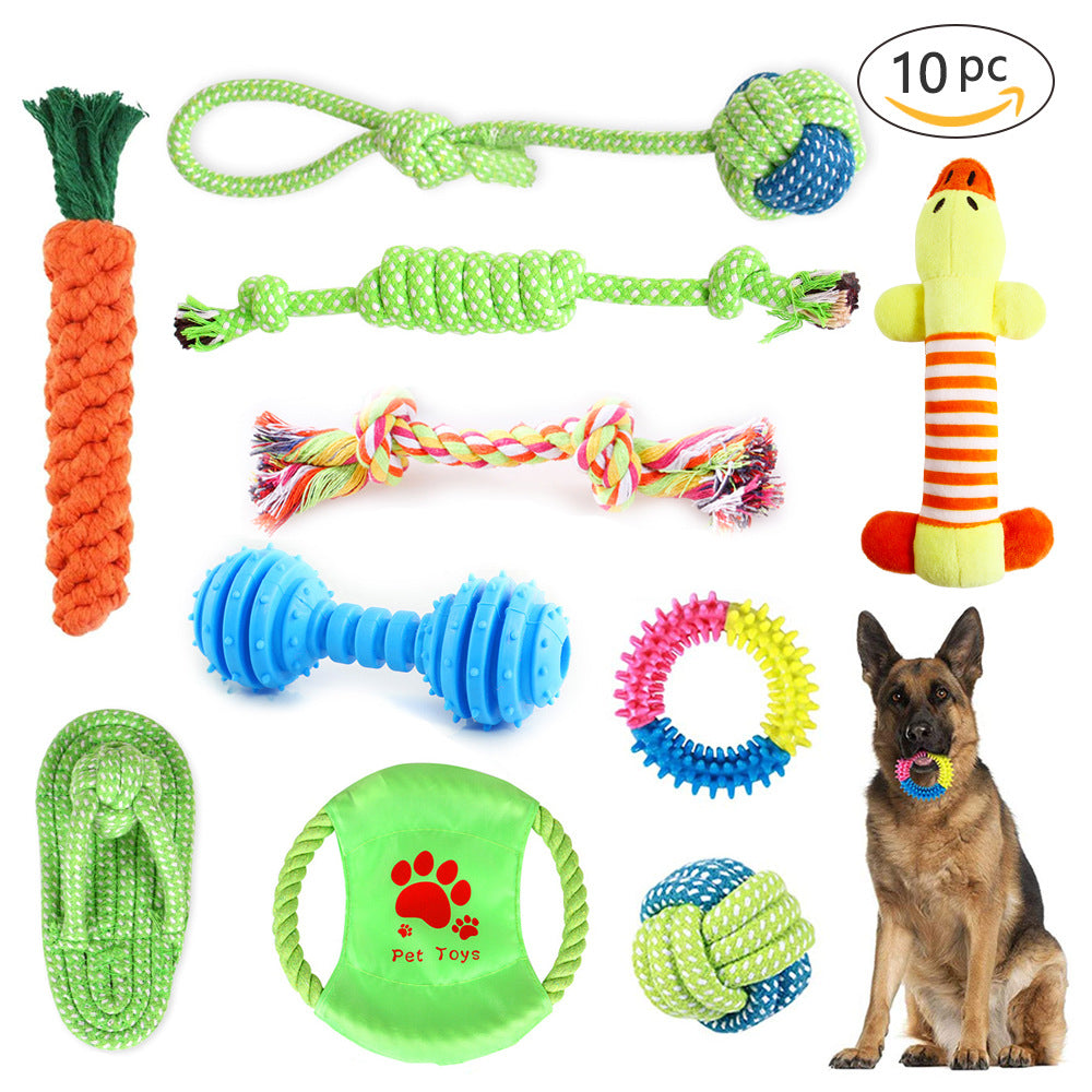 10-Pack Puppy Rope Toys for Teething