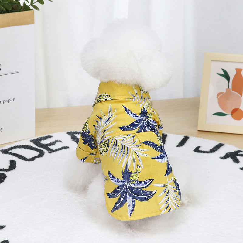 Dog Shirt Summer Seabeach Vest Hawaii Shirt