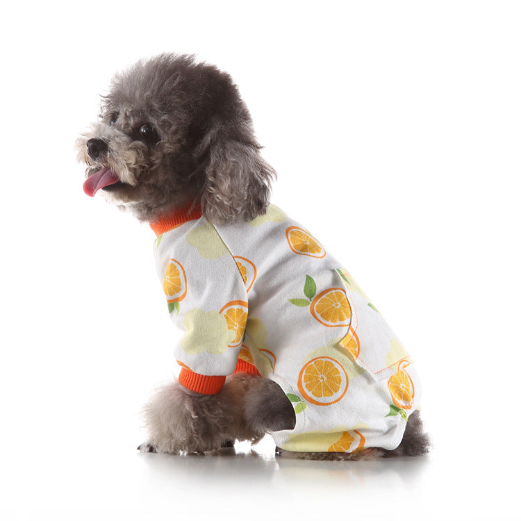 Puppy Clothes Soft Dog Pajamas Pet Jumpsuits