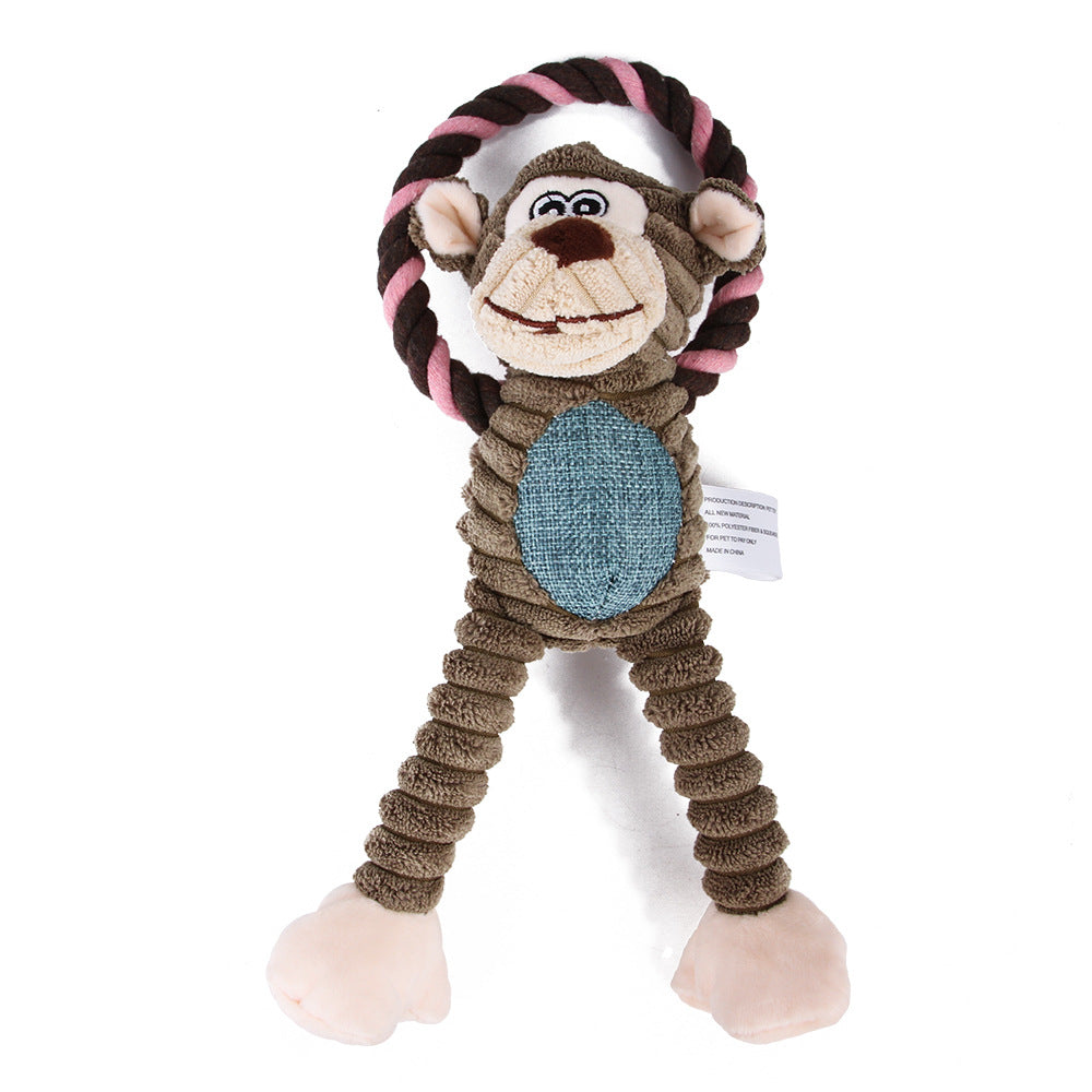 Squeaky Plush Dog Toy for Small to Large Dogs