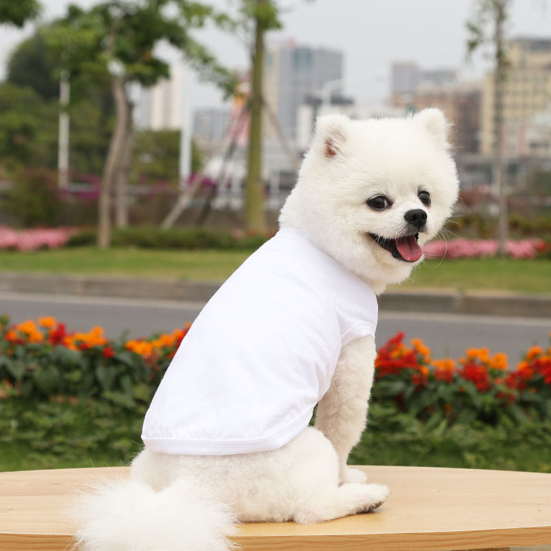 Dogs Pullover 100% Cotton Soft Puppy Cute Blank Clothes
