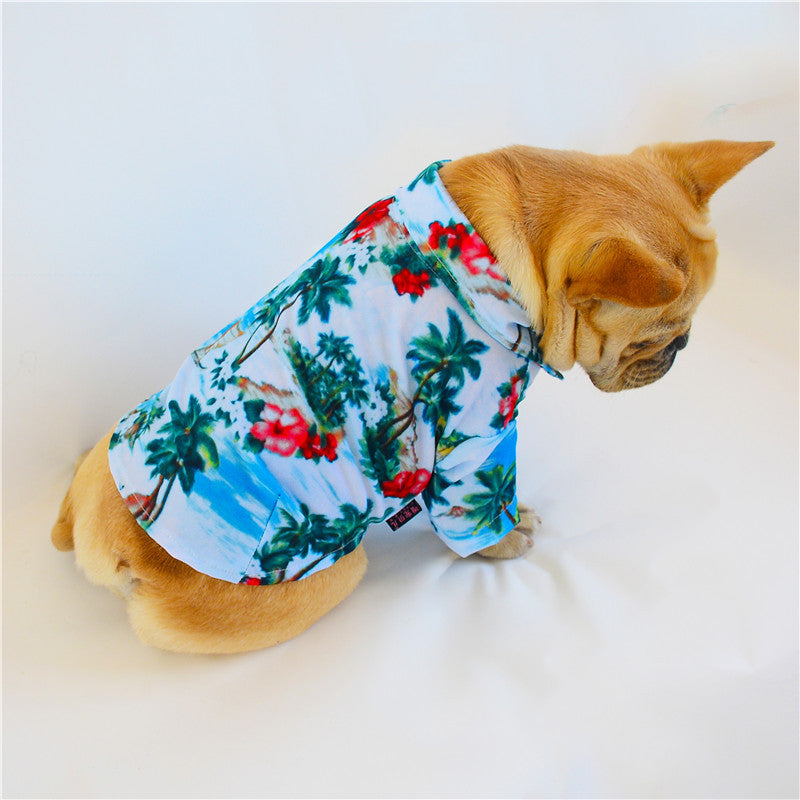 Cute Dog Hawaiian Summer Cool T-Shirt