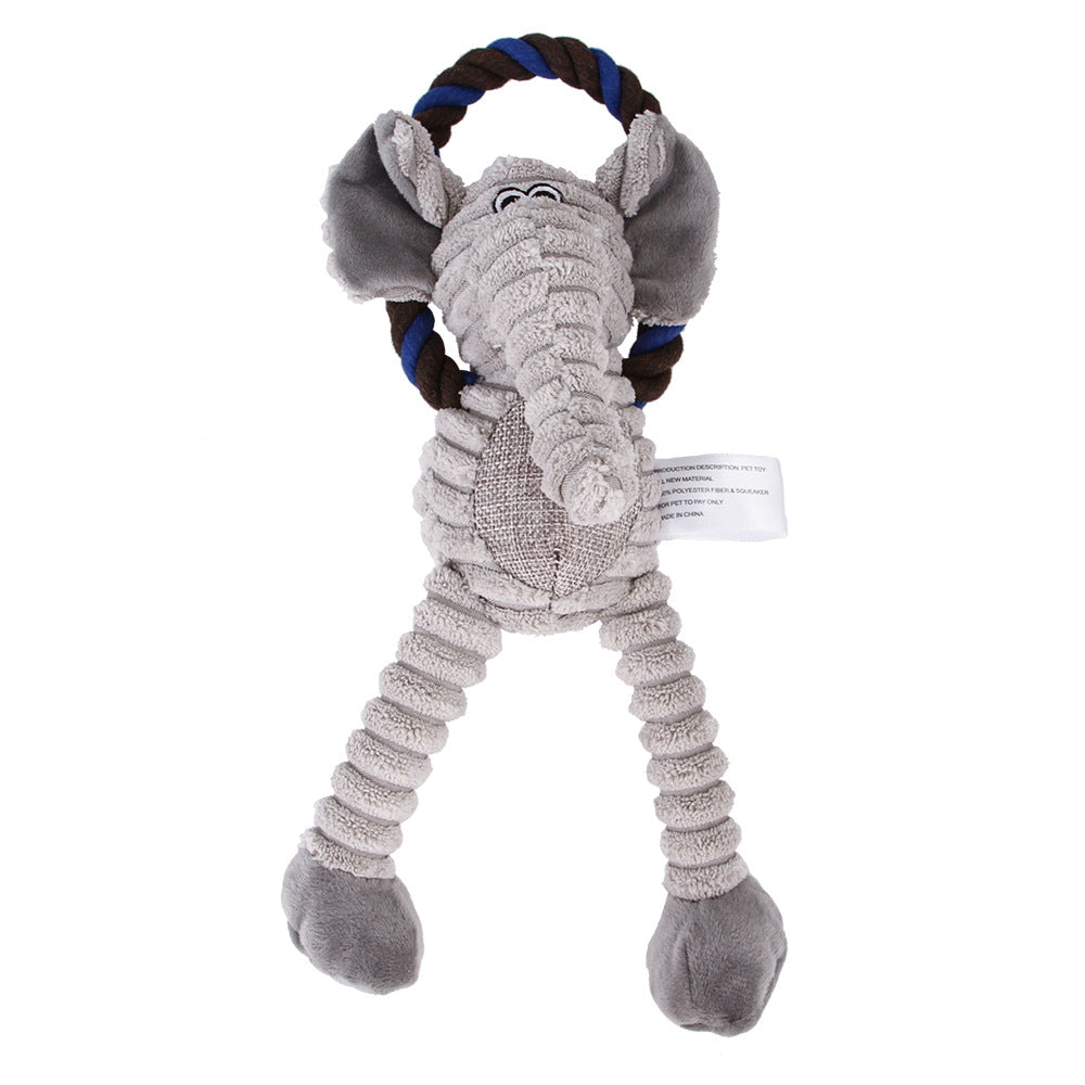 Squeaky Plush Dog Toy for Small to Large Dogs