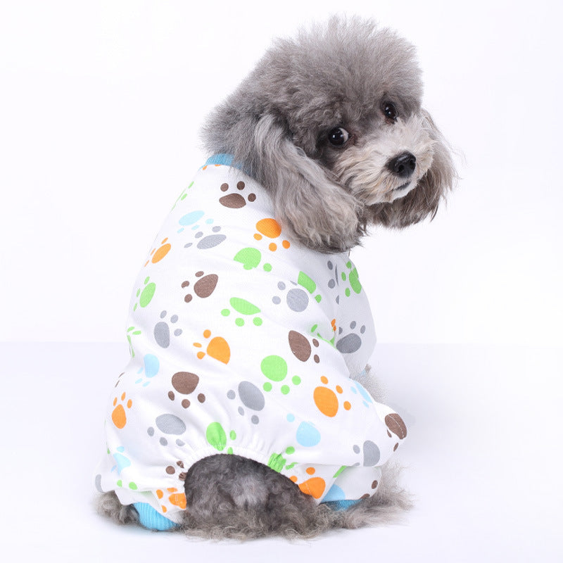 Soft Dog Pajamas Dog Apparel Jumpsuit