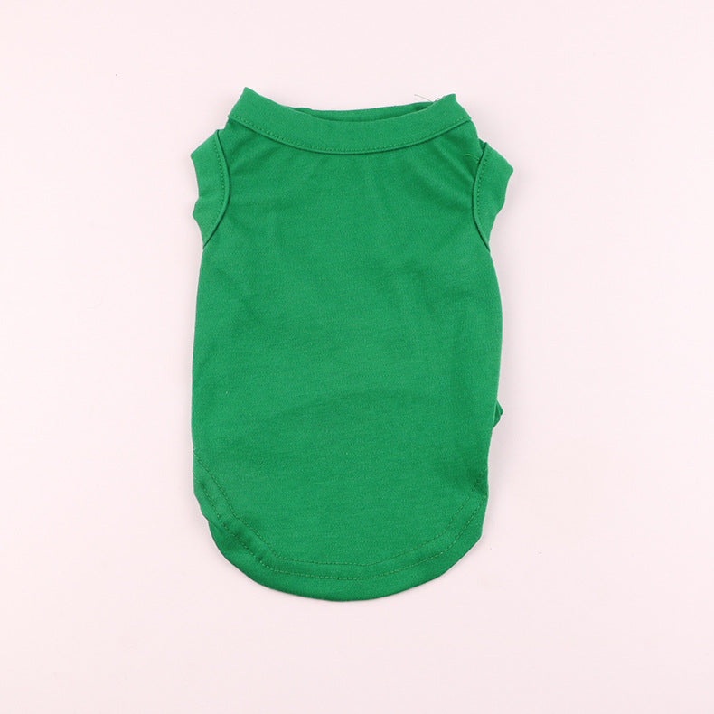 Plus Size Dog Shirts Pet Clothes Blank Clothing Jerseys