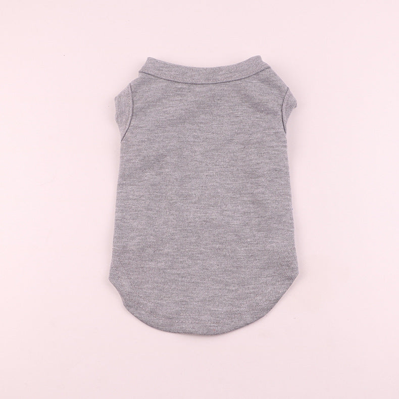 Dog Shirts Pet Clothes Blank Clothing Jerseys