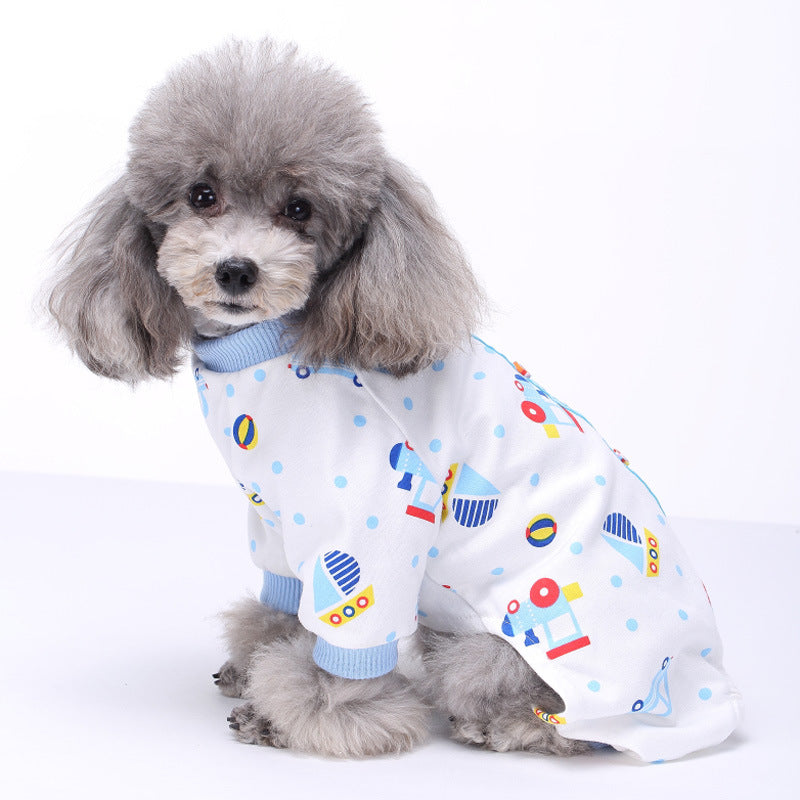 Soft Dog Pajamas Dog Apparel Jumpsuit