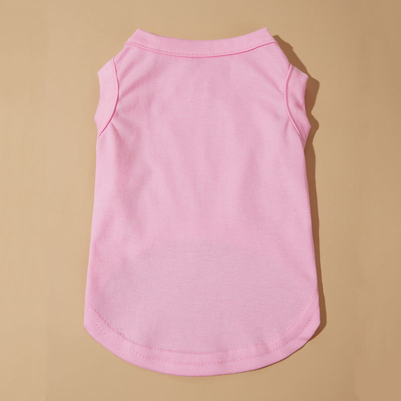 Dog Shirts Pet Clothes Blank Clothing Jerseys