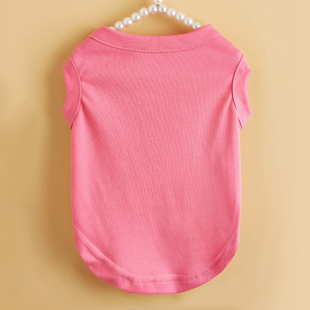 Dog Shirts Pet Clothes Blank Clothing Jerseys