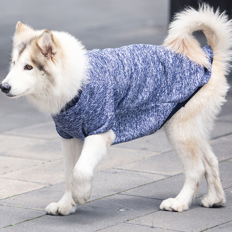 Soft Sweatshirt Pet Clothes for Large Plain Dogs