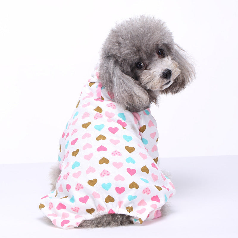 Soft Dog Pajamas Dog Apparel Jumpsuit