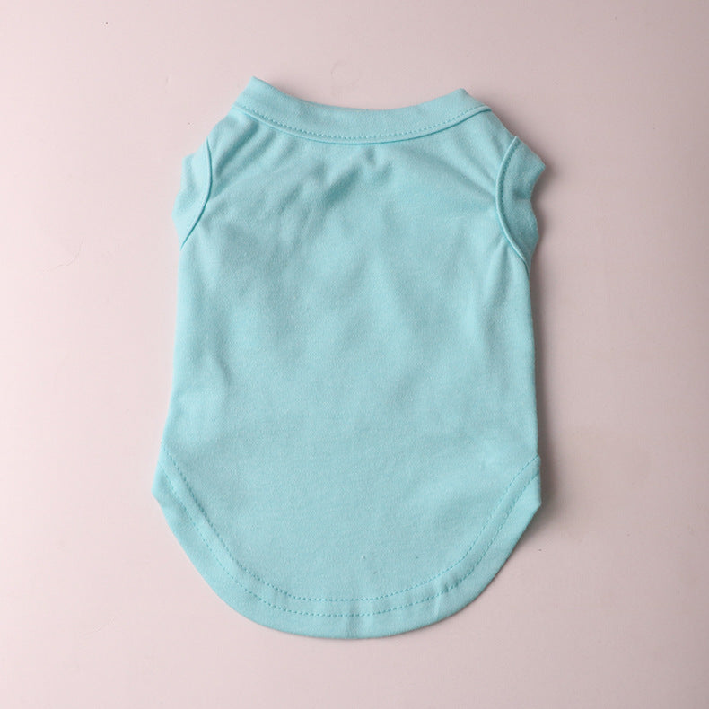 Plus Size Dog Shirts Pet Clothes Blank Clothing Jerseys