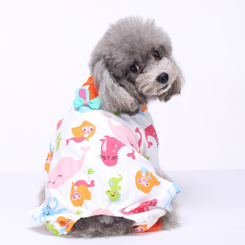 Soft Dog Pajamas Dog Apparel Jumpsuit