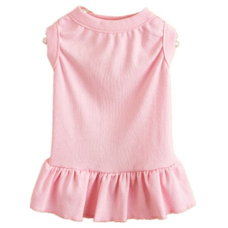 Soft Blank Dog Skirt Puppy Shirts Pet Dress