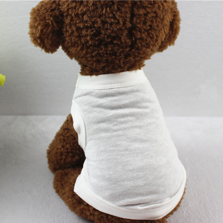 Dog Shirt Soft Breathable Dog Blank T-Shirt Jerseys